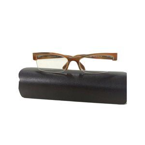 Beausoleil Glasses Semi Rimless Glasses Brown